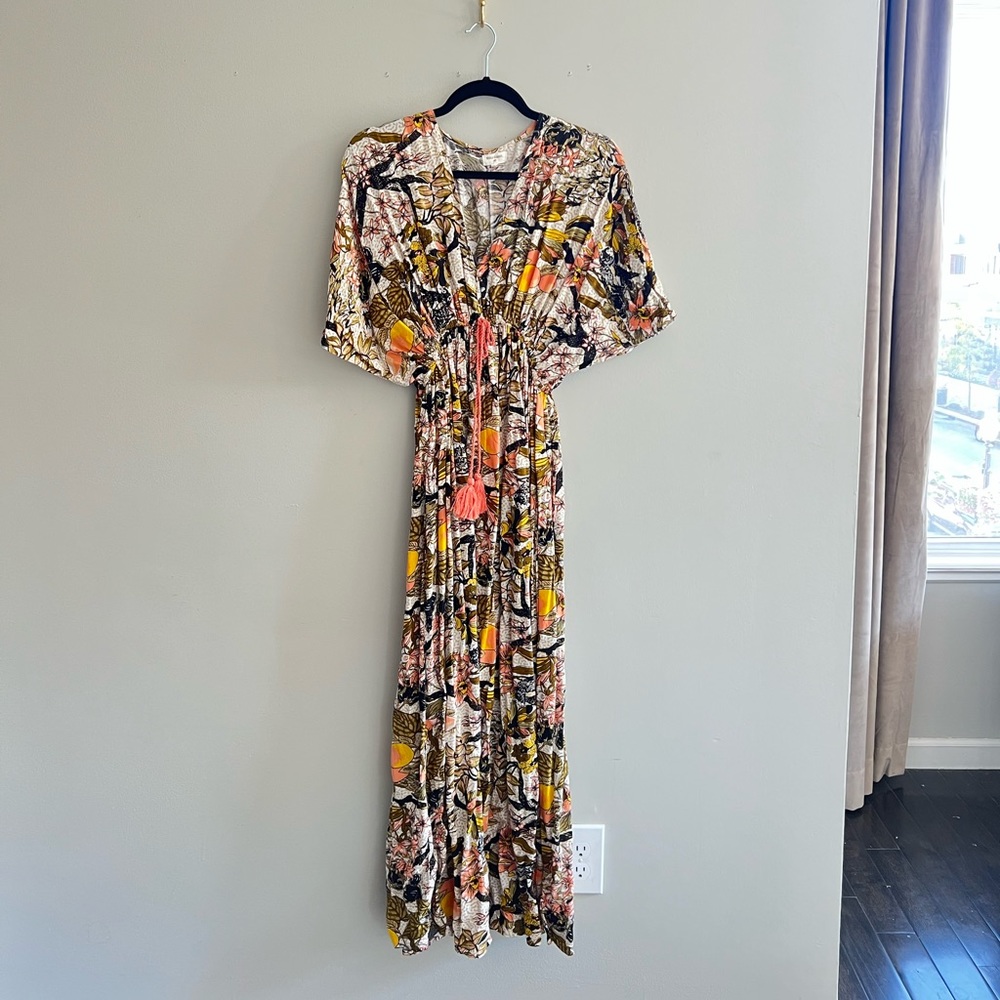 Maxi Dress with gathered waist